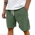 thumbnail image 2 of JTieacloth Men's Corduroy Casual Shorts Classic Stretch Short for Summer Beach Vacation(Green), 2 of 7