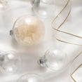 thumbnail image 5 of Christmas Balls Hanging Ornaments 6/12PCS Clear Plastic Fillable Balls for DIY Christmas, Halloween, Birthday, Wedding, Party, Home Decor -  3.15"(6PCS), 5 of 6