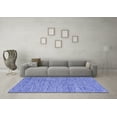 thumbnail image 3 of Ahgly Company Indoor Round Abstract Blue Contemporary Area Rugs, 4' Round, 3 of 4