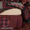 thumbnail image 4 of VHC Brands Rustic & Lodge Cumberland Bedding Accessory, King Skirt 78x80x16, Chili Pepper Red, 4 of 5