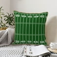 thumbnail image 4 of KLL American Football Field1 Decorative Throw Pillow Covers Velvet Soft for Couch Sofa Bedroom Living Room Outdoor (No pillow core)- 16"x16", 4 of 5
