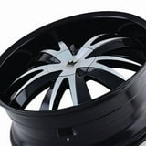 Mazzi Edge-337 22X8.5 5X110/5X115 35Et 72.56Cb Black/Machined - Walmart.com