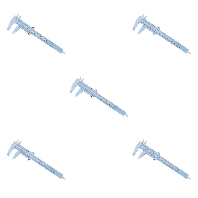 Riwesomey Calibre Vernier deslizante de 150mm, calibre de regla de plástico, herramienta de medición de apertura de doble escala, experimento de Type3 NO3 Riwesomey CBP048411