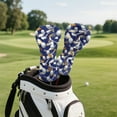 thumbnail image 3 of Yuyamidu Golf Ball Golf Club Head Covers, Waterproof Leather Golf Head Covers, Fit Driver Fairway Hybrid Accessory for Men Women, Blue, 3 of 7