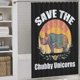 thumbnail image 3 of Cortina de ducha impermeable Save The Chubby Unicorns, ligera y lavable a máquina, para decoración de baño, 152 x 183 cm (60 x 72 pulgadas), 3 of 8