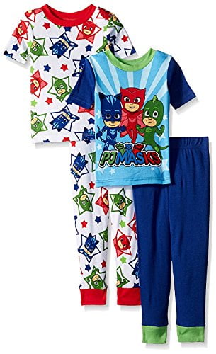 PJ Masks Toddler Boys On The Way 4-Piece Cotton Pajama Set
