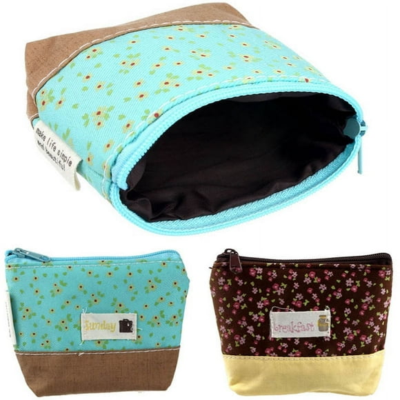 Vaidha Mini Tote Portable Pouch Purse Trinket Jewelry Tin Key Coin Storage Bag