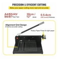 thumbnail image 3 of Paper Cutter 12 Inch A4 Heavy Duty 300 Sheet Stack Cutter - Metal Base Desktop Paper Trimmer for Home Office, 3 of 7
