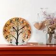 thumbnail image 2 of Wall Clock 10 Inch Silent Non-Ticking 8 Orange Tree Abstract Battery Operated Rustic Retro for Living Room Home Kitchen Bathroom, 2 of 7