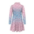 thumbnail image 5 of DISNIMO Axolotl Dress for Girls 9-10 Dresses Kids Flower Dress for Girls Midi Dresses Girls Skater Dress for Girls Long Sleeve Swing Dress Girls Button Down Dress Child Collar Dress Girls Soft, 5 of 7