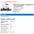 thumbnail image 2 of Brake Master Cylinder - Compatible with 1994 Mazda B4000, 2 of 2