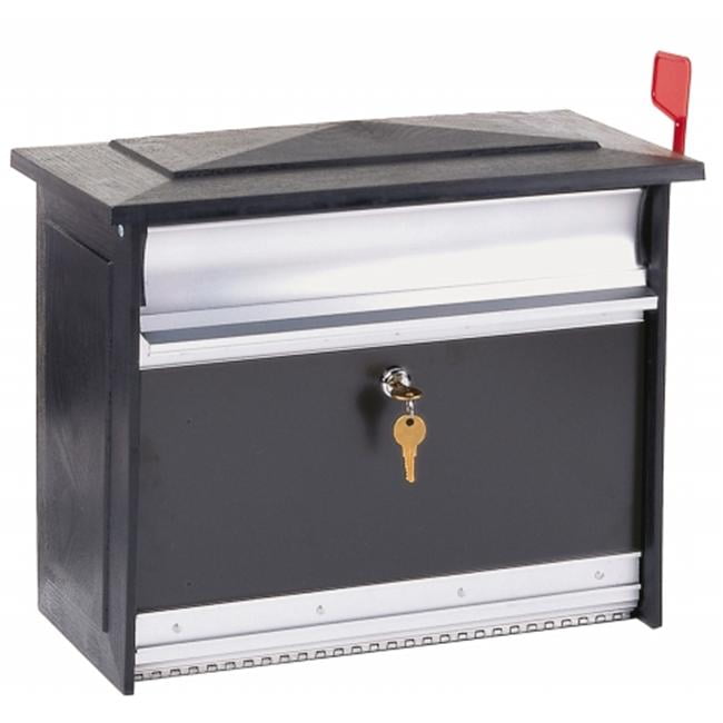 ExtraLarge Black Mailsafe Lockable Security Mailbox