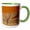 Green/White, variant on 3drose, Namib Dunes Landscape, 11oz Magic Transforming Mug