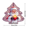thumbnail image 3 of Metal Hanging Christmas Tree Wind Decorations - Festive Garden Spinners with Star Patterns for a Joyful Holiday Atmosphere, 3 of 7
