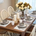 thumbnail image 4 of Floral Stripes Pumpkin Fall Placemats 12x18 Set of 4, Seasonal Autumn Thanksgiving Decorative Table Mat for Home Party Outdoor Dining, 4 of 6