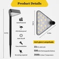 thumbnail image 3 of BLITZWILL Solar Pathway Lights Outdoor, 8 Pack Solar Landscape Path Lights,Bright Auto On/Off Waterproof,for Yard Patio Walkway Driveway Pathway,White, 3 of 7