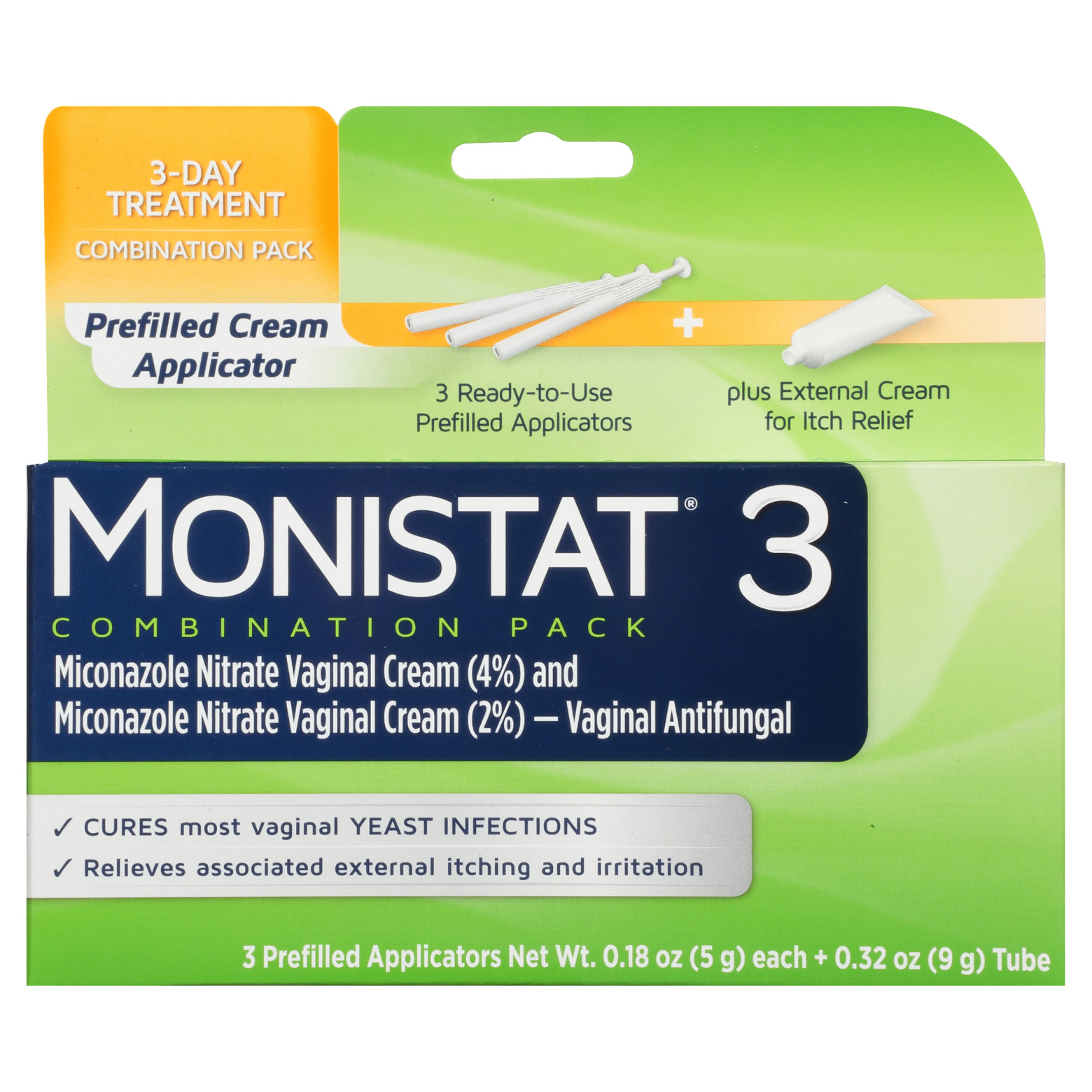 Monistat 3 Day Yeast Infection Treatment, 3 Miconazole Pre-Filled Cream Tubes & External Itch Cream - image 16 of 17