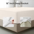 thumbnail image 2 of Kotton Culture 1000 TC Egyptian Cotton Full Size 16" Deep Bed Sheet Set Butter Color, 2 of 5