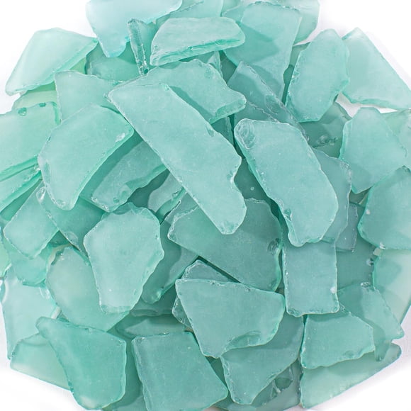 Piezas de vidrio marino azul y verde Keedolla de 40 oz para manualidades