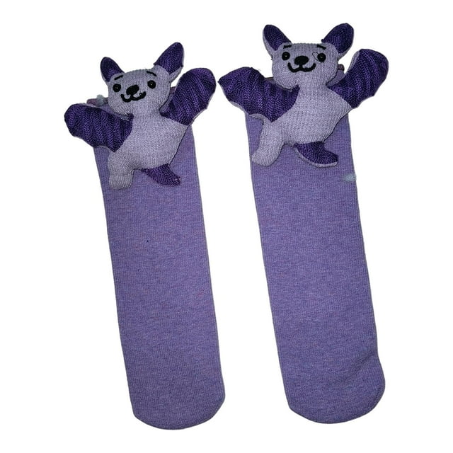 Calcetines con forma de animales,Calcetines con forma de animales Calcetines de casa de animales,Calcetines navideños de invierno,calcetines cálidos y bonitos Murciélago