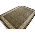 thumbnail image 3 of Black Floral Extra Fine 7X10 Herati Oriental Rug, 3 of 11