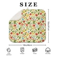 thumbnail image 4 of Pioneer Flower Floral Print Pattern Kitchen Dish Drying Mat 1 Pack, Ultra Absorbent Microfiber Drainer Mat, 16"x18", 4 of 6