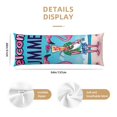 thumbnail image 3 of Balery Beach Flamingo Trio Funda Protectora para Almohada Corporal de Algodón Hipoalergénico con Cierre(55 x 21 pulgadas), Almohadas No Incluidas, 3 of 7