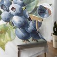 thumbnail image 5 of Sheer Curtains 108 inches Long, Fruit Blueberry Green Leaves Light Filtering Sheer Window Curtains Rod Pocket Voile Drapes for Bedroom Living Room, 52"W x 108"L 2 Panels, 5 of 7