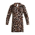 thumbnail image 4 of Time and Tru Women’s and Women’s Plus Coverup Wrap Dress with Long Sleeves, Sizes XS-3X, 4 of 5