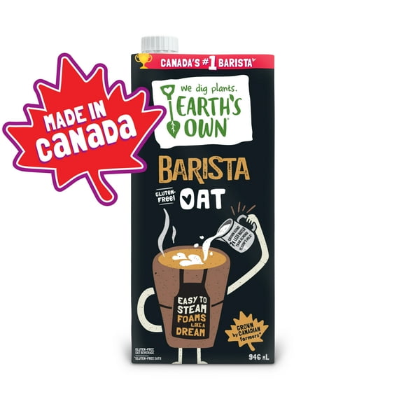 Barista édition avoine Earth's Own 946ml Barista édition avoine Earth's Own 946ml, à base de plantes, sans produits laitiers