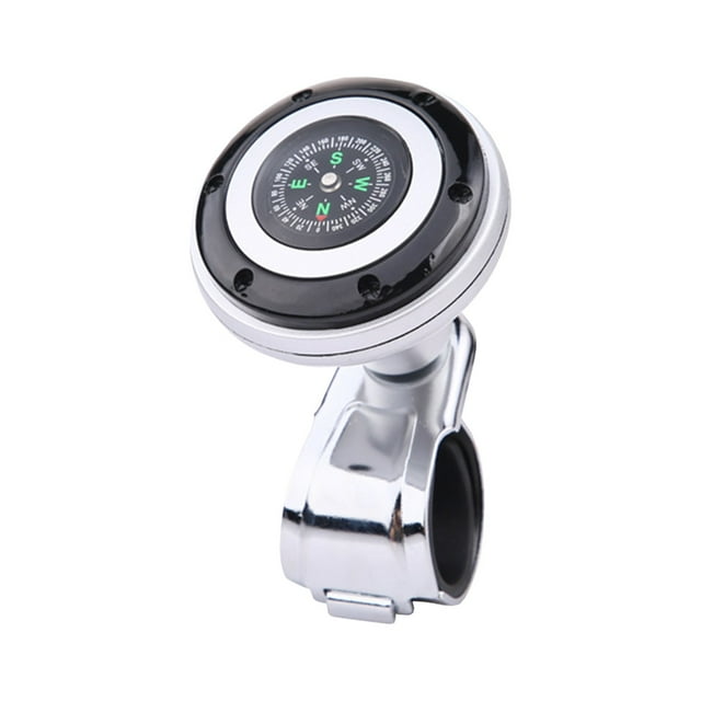 Poignée d'Assistance pour Volant Noir, Aide Multifonctionnelle pour Roulement, Rotation à 360°, Installation Facile, Accessoire Universel pour Conduite de Voiture 3.34X2.56X2.36 Pouces