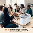 thumbnail image 4 of Davivy 3.5LB Bread Maker Machine, 15-in-1 Automatic Bread Machine Maker with Gloves, Double Kneading Paddles, Add Signal, 3 Loaf Sizes and 3 Crust Settings,15-H Delay Timer, 4 of 11