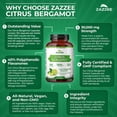 thumbnail image 6 of Zazzee Citrus Bergamot Polyphenolic Extract 1200 mg – 150 Vegan Capsules – Standardized for 40% Polyphenolic Flavanones – Supports Metabolic & Heart Health – Vegan • Non-GMO • Made in USA, 6 of 10