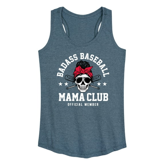 Instant Message - Badass Baseball Mama - Women's Racerback Tank Top