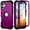 Purple, variant on for iPhone 17 Case, Heavy Duty Military Grade Drop Protection Hybrid Cover, Rugged Shockproof Dustproof Triple-Layers Tough Phone Case for iPhone 17, Purple