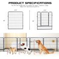 thumbnail image 3 of Parque para perros GDKASRNY de 40 paneles, 102 cm, resistente, color plata, 3 of 6