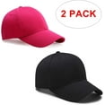 thumbnail image 2 of LAICAIW 2 Pack Adjustable Size Baseball Cap Hat for Men and Women, 2 of 6
