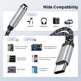 thumbnail image 5 of USB C to 3.5mm Headphone Adapter,2-in-1 Type C to Aux Audio Jack with PD 60W Fast Charging Dongle Cable USB C to Aux Adapter Fast Charging Dongle Cable for iPhone 15 Android,Samsung,Black, 5 of 7
