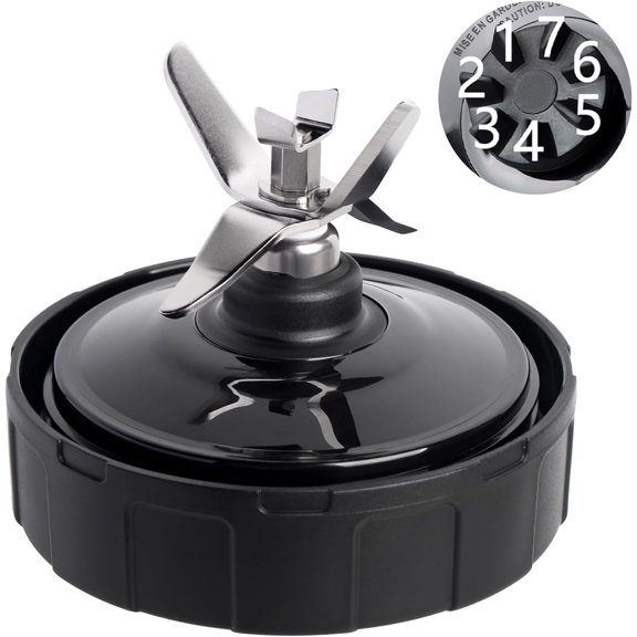 7 Fins Blender Replacement Parts Compatible, Blender Blade Fits BL450_30 BL480_30 BL490_30 BL640 BN400 BN750 BN800 CL405CO CT680 NN100A NN101 NN102 BL2012