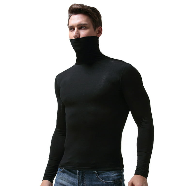 Men long sleeve Shirt Warm (Black)