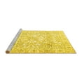 thumbnail image 2 of Ahgly Company Machine Washable Indoor Rectangle Persian Yellow Traditional Area Rugs, 5' x 7', 2 of 4