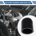 thumbnail image 2 of Unique Bargains 1 Pcs 50mm Length Car Silicone Hose End Cap Silicone Reinforced Blanking Cap for Bypass Tube Universal Black 38mm/1.5" ID, 2 of 7
