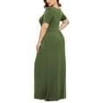 thumbnail image 4 of EOYWHK Sundresses for Women 2025 Plus Size Sleep Dress Casual Loose Baggy Pockets Floor Length Dress Nightwear Loungewear ,XL-5XL, 4 of 7