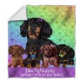 thumbnail image 1 of Mini Hearts Dachshund Dogs Quilt Bed Coverlet Bedspread - Pets Comforter Unique, 1 of 5