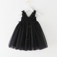 thumbnail image 4 of Toddler Girls Sleeveless Butterfly Tulle Suspenders Dress Dance Party Princess Dresses Clothes, 4 of 6
