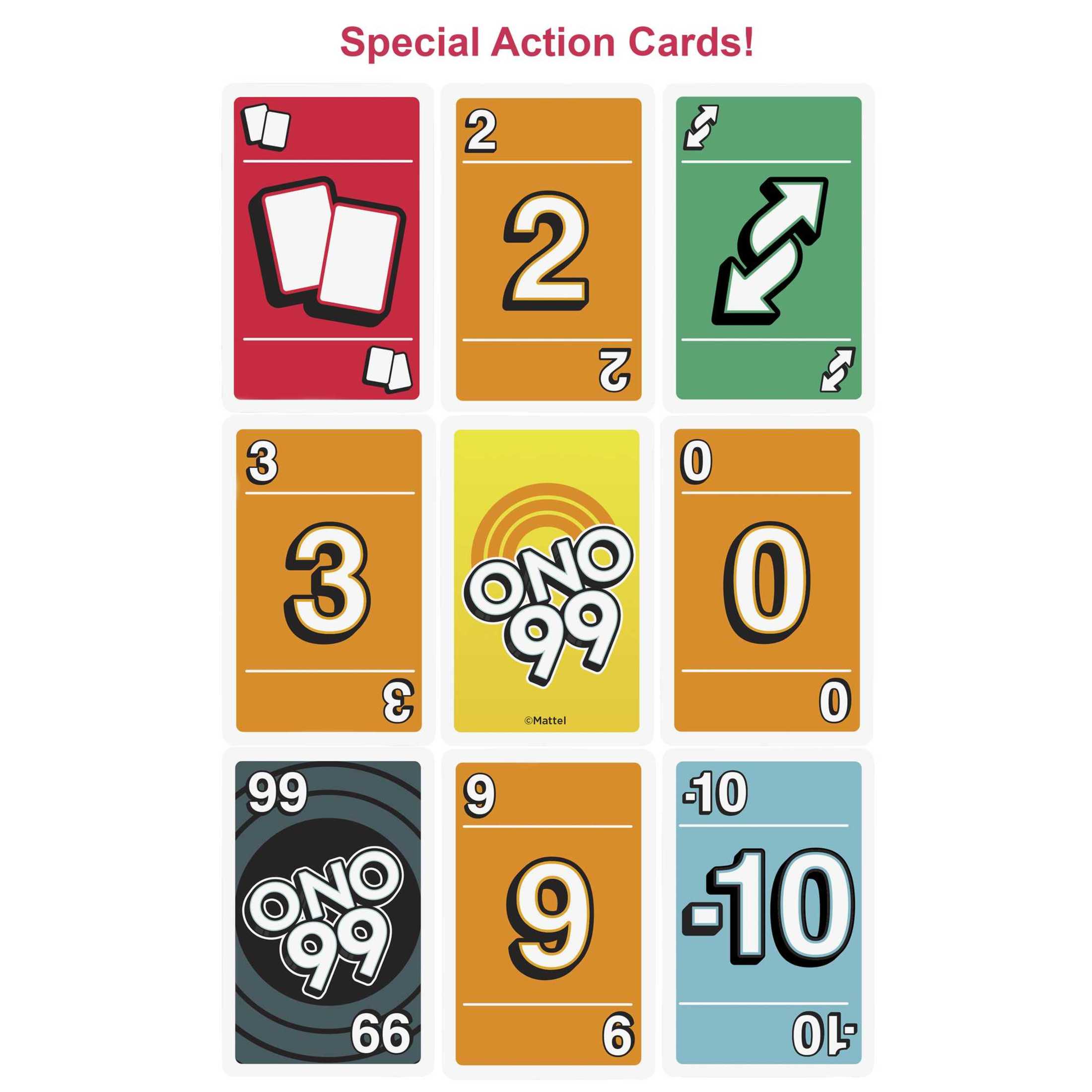 Mattel ONO 99 Card Game - From Makers of UNO photo 4