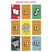 ONO 99 Card Game from Makers of UNO for Kids, Adults and Game Night, Add Numbers & Dont Go over 99
