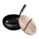 thumbnail image 3 of Distribución de sartenes de hierro Utensilios de cocina Sartén de hierro Wok antiadherente para estufas de gas Todo 24 centímetros, 3 of 9