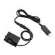 thumbnail image 2 of -Adaptador de acoplador de CC de batería ficticia USB E10 de 5 V (reemplazo para LP-E10) para Rebel T3/T5/T6/T7/T100, 2 of 8