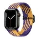 thumbnail image 1 of Adecuado para Apple Apple iwatch Correa de reloj plana para hebilla deslizante tejida de nailon arcoíris Correa elástica universal, 1 of 5